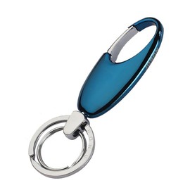 Rockyu Keychain, Men's, Women's, Car Keyring, Gunmetallic, Silver, Zinc Alloy, Simple, Stylish, Gift, Present, blue
