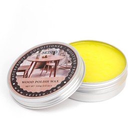 SEISSO Wood Polish Wax, Paste Wax for Wood Finish, Wood Wax Polish, Conditioner, Cleaner, Restorer, Furniture Polish for Wooden Floors, Cabinets, Tables, Doors