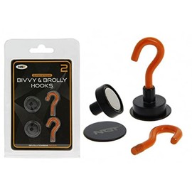 NGT Magnetic BIVVY Hooks with Backing Plate CARP Fishing Tackle SHELTER Hooks 2 Pack
