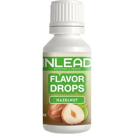 INLEAD - Flavor Drops | Sugar Free & Calorie Free | Aroma Drops for Food & Drink | Versatile | Top Taste | Vegan - 30 ml (Hazelnut - Hazelnut)