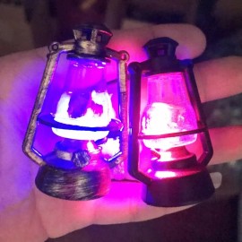 Unbranded AirAds Dollhouse 1:12 Lantern Dummy Kerosene Lamp ,Shake to Light Up, Black