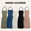 menique Linen Apron, Kitchen Apron, Adjustable Cooking Apron for Men