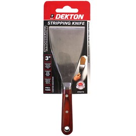 DEKTON DT95778 Stiff Scraper, Black/Red, 3-inch