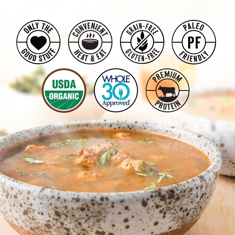 True Primal Savory Wedding Organic Soup 8-pack, Ready to eat,