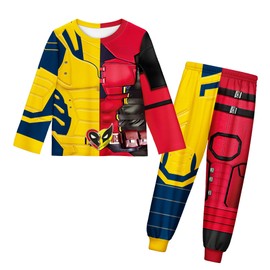 Yovova Boys Pyjamas Kids Pjs Boys Tshirts Shorts Sleeve Pyjamas Tshirt Tops and Pant 11-12