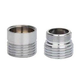 DOKRIN Aerator 2 Pieces Metal Tap Adapters 18mm to 22mm Water Saving Metal Metal Adapter for Water Saving Kitchen Faucets