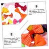 KALLORY 100pcs Mini Ribbon Bows Hair Material Craft Bow for