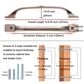 Koofizo Square Foot Craftsman Cabinet Bow Pull - Black Furniture Handle, 5 Inch/128mm Screw Spacing, 10-Pack for Kitchen Cupboard Door, Bedroom Dresser Drawer, Bathroom Wardrobe Hardware