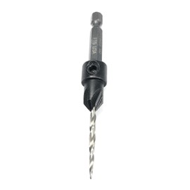 FTG USA Adjustable Wood Countersink Drill Bit #4 (7/64") with Tapered Drill Bit for Woodwork