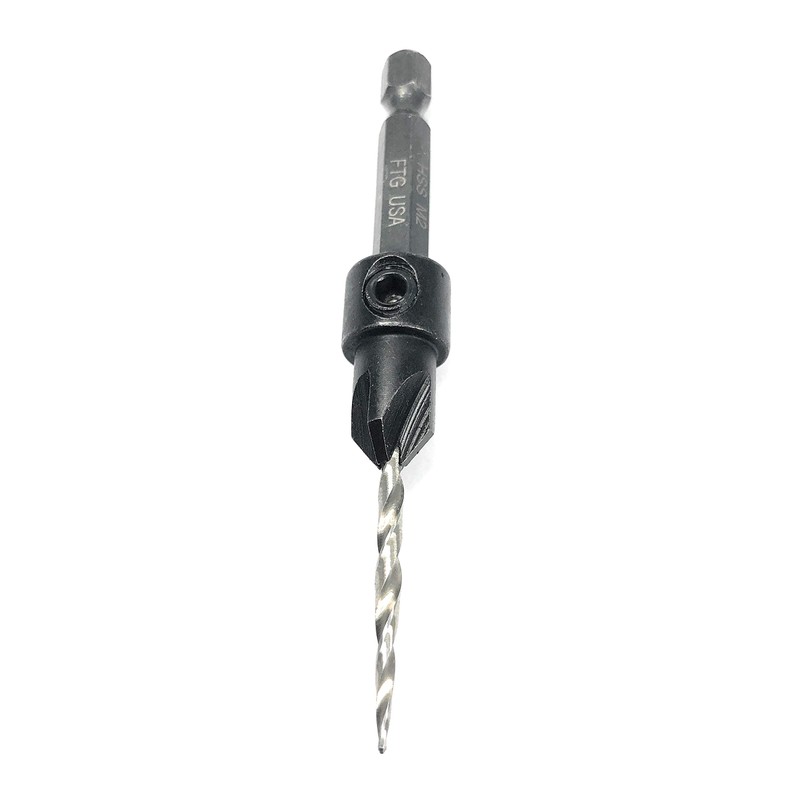 FTG USA Adjustable Wood Countersink Drill Bit #4 (7/64") with