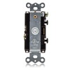Maxxima Combination Toggle Light Switch and Outlet - Single Pole