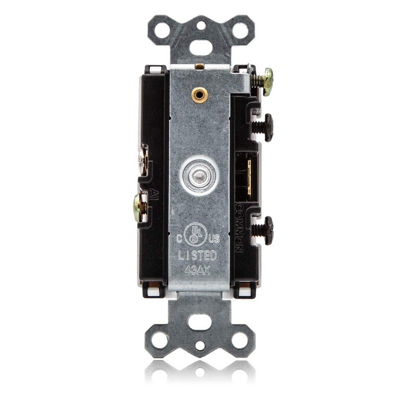 Maxxima Combination Toggle Light Switch and Outlet - Single Pole