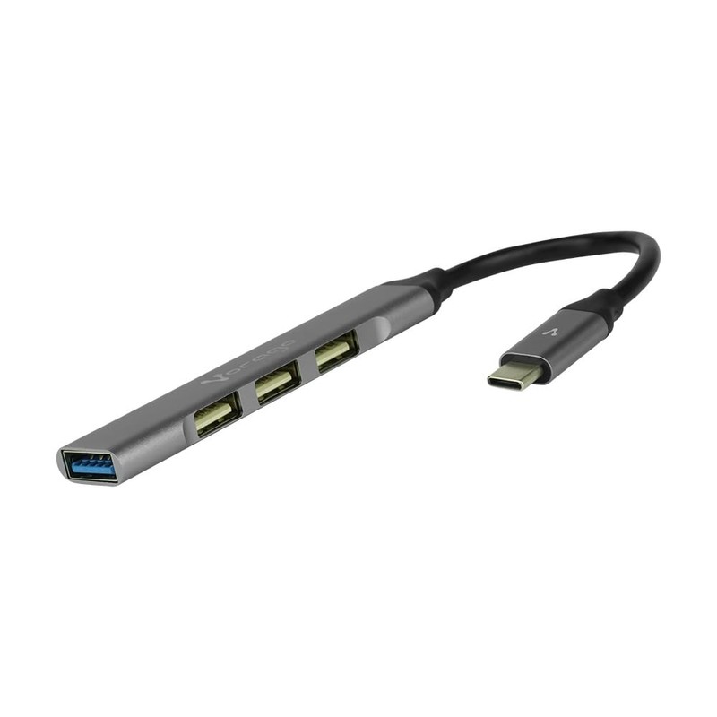 Vorago Hub Concentrador HU-200 4 Puertos USB Slim Tipo C