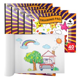 Sketch Book for Kids, Drawing Pad for Kids, Drawing Paper, Sketch Pad for Kid, Sketchbook for Kid (9 x 12, 40 Sheets) (4)