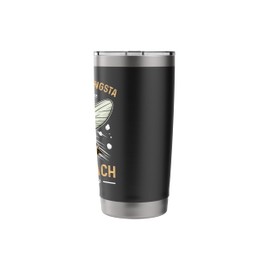 Gangsta Until The Cockroach Flies Insect Humor Stainless Steel Insulated Tumbler