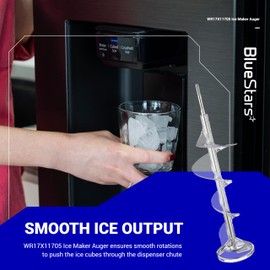 BlueStars Ultra-Durable WR17X11705 Ice Maker Auger Replacement - Compatible with G.E Hot.Point Refrigerators - Replaces WR17X11939 PS1018130 AP3849786 AP3672963