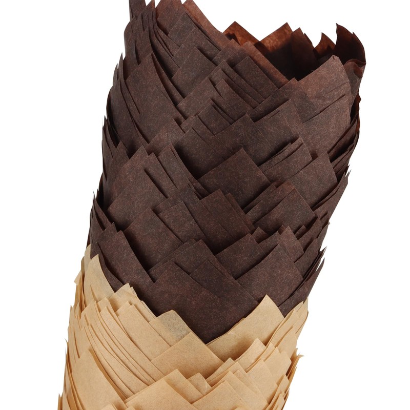 JAPCHET 400 PCS Brown and Coffee Tulip Baking Paper Cups,