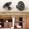 ShipeeKin 6 x Retro Antique 30 mm Furniture Knobs Drawer