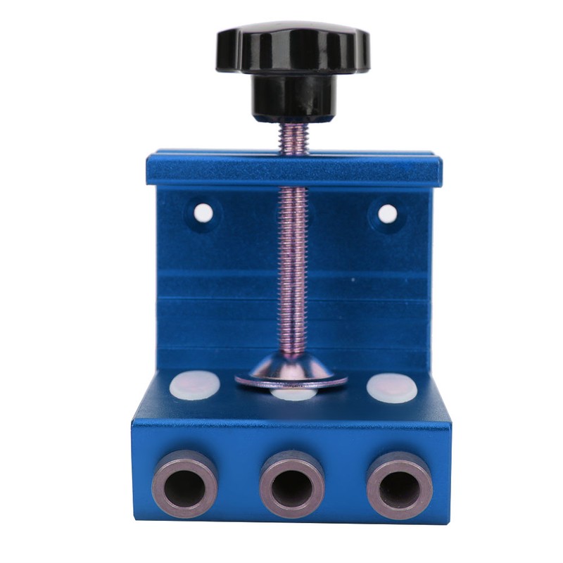 Pocket Hole Drill Guide Aluminum Alloy Household Woodworking Hole Punch