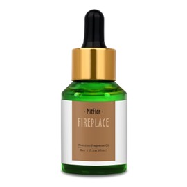 Fireplace Fragrance Oils, MitFlor 30ml Scented Essential Oil for Diffuser, Premium Fragrance Oil for Candle & Soap Making, Winter Aromatherapy Diffuser Oil, Warm & Woody Scent for Home Fragrance