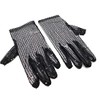 Cadoline Black Womens Sequin Polyester Fancy Dress Gloves 22cm