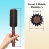 SUNBIRD Professional Curling and Straightening Styling Brush - Nylon &