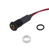 Taiss LED Indicator Pilot Dash Light (Check Engine) Yellow, 5/16"(8mm)12V