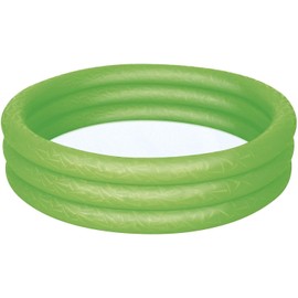 Bestway Paddling Pool Children's Pool 3-Ring Embossing (122 x 122 x 25 cm (Green)