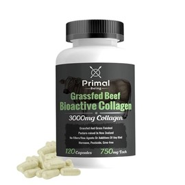 Primal Being Colágeno De Cartílago De Res Alimentada Con Pasto(Tipo Iv Y Xi) Favorece La Salud Del Cabello, La Piel, Las Uñas, Las Articulaciones, La 