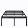 LAKKURI 18 Inch High Platform Metal King Size Bed Frame,