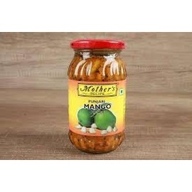 Mothers Punjabi Mango Pickle 500gm | Captures the essence of Punjabi cuisine | Bursting with handpicked mangoes | Perfect accompaniment to any meal | Preservative-free, quality Ingredient