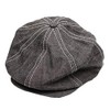Kojima Jeans RNB-986 Newsboy Hat, Made in Japan, purple, (indigo)