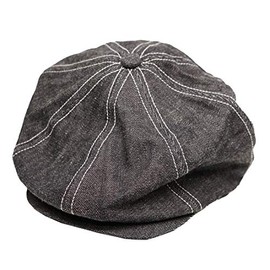 Kojima Jeans RNB-986 Newsboy Hat, Made in Japan, purple, (indigo)