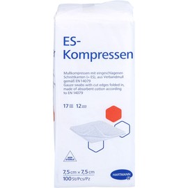 ES-Kompressen Unsteril 7,5x7,5 cm 12fach
