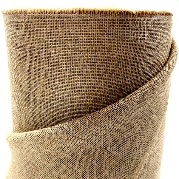 Roban Fashion Jute Fabric Continuous 50 cm Wide Natural Fabric