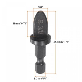 uxcell 3/8" Swaging Tool Drill 1/4" Hex Handle Repairing Flaring Tool for Air Conditioning Copper Aluminum Pipe