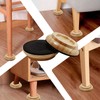 4pcs Hardwood Upright Piano Caster Cups Set of Oak Furniture