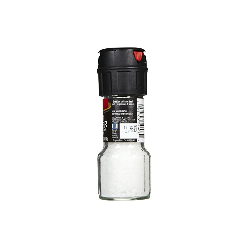 McCormick Sea Salt Grinder, 2.12 oz, 3 pk