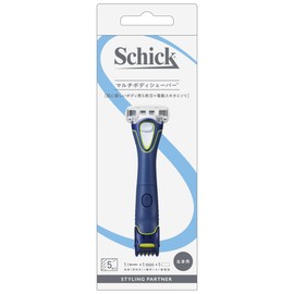 Schick Chic Schick Multi Body Shaver (with Blade + 1 Replacement Blade) Trimmer with Skin Guard Vio Blue 5 Blades