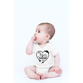 CBTwear My Abuela Loves Me - Baby Clothes - Funny Newborn Bodysuit Outfits for Boys and Girls (Newborn, White)