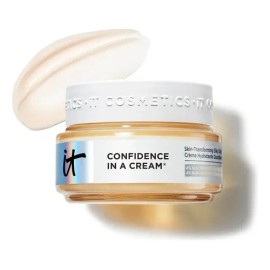 It Cosmetics Confidence in a Cream - Crema Hidratante Facial Antiedad, 48H de Hidratación Facial, Reduce Visiblemente las Líneas de Expresión Finas co
