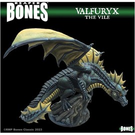 Reaper Miniatures Valfuryx Forest Dragon Miniature 25mm Heroic Scale Figure Dark Heaven Bones