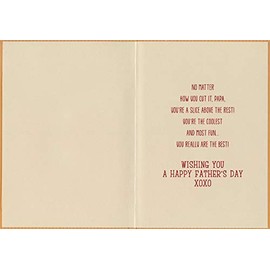 Designer Greetings Pizza Slices with Silly Faces Juvenile/Kids Father's Day Card for Papa