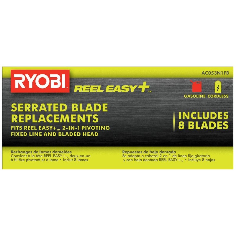 RYOBI Serrated Blade Replacement (8-Pack) AC052N1FB - Accessories for Auto