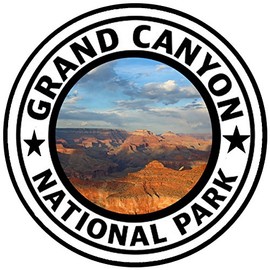 Rogue River Tactical Grand Canyon National Park Sticker 5" Round Car Auto Decal