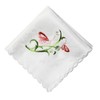 [Ebherys] 100% Silk Pure Hand Embroidered Handkerchief Square Hand Embroidered