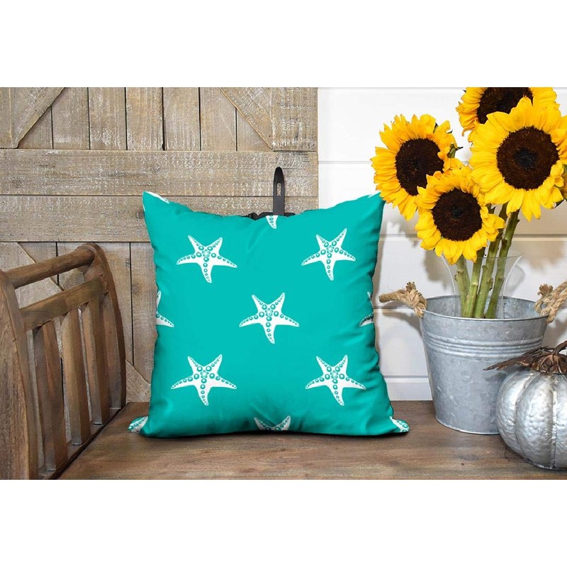 Kutita 18 x 18 inch Throw Pillow Covers,Blue Green and