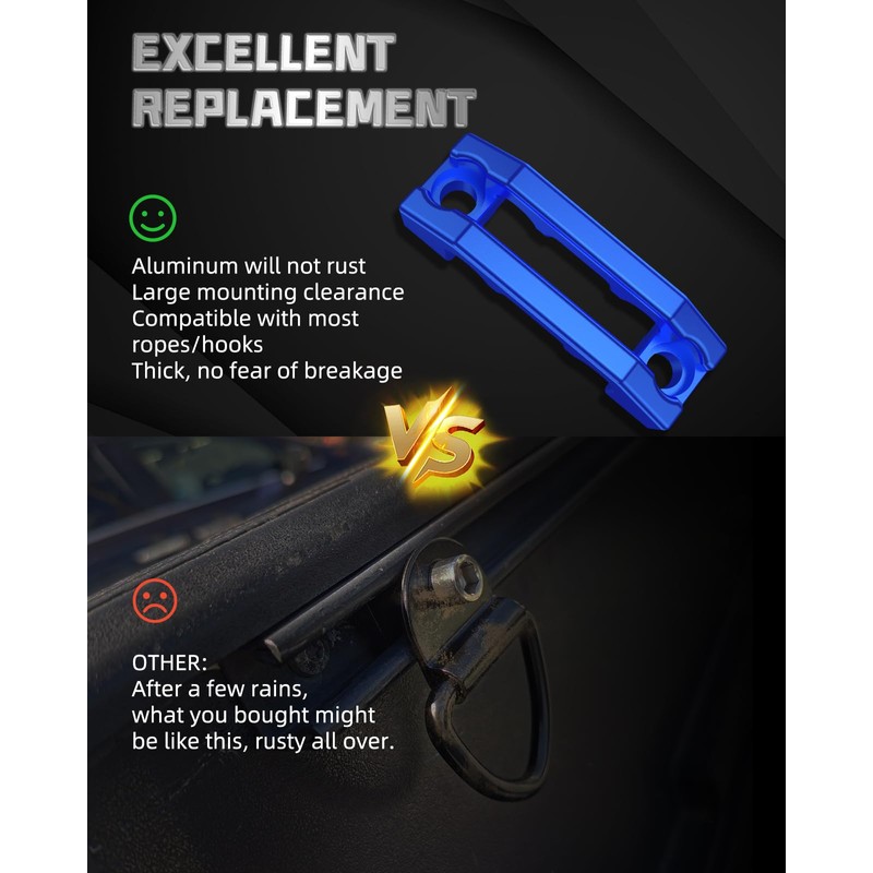 Blue Rail Cleats, Tie Down Anchors for Cargo Trailer –