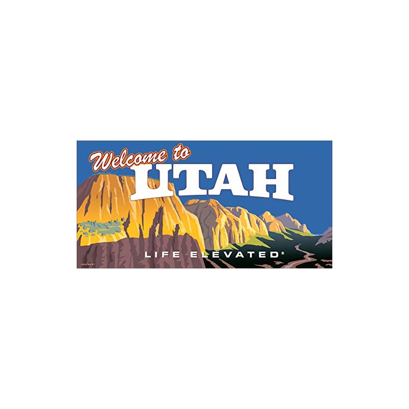 Welcome to Utah Life Elevated Sticker (ut Travel rv Hike)