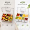 Chilled Snackle Box for Travel Snacks – Divided Insulated Serving